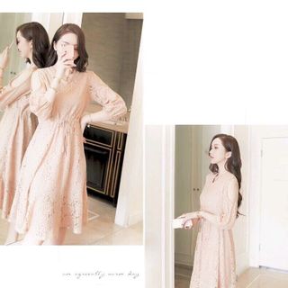 ĐẦM REN XOÈ ĐUÔI CÁ CUTOUT