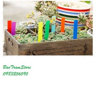 Set 1000 thẻ ghi tên tag ghi tên cây trồng chất liệu nhựa dạng cắm hoặc treo