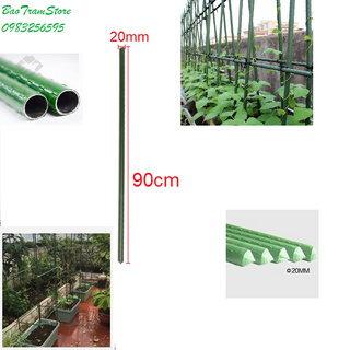 Ống thép bọc nhựa dùng làm cây đỡ hoa hồng làm giàn cỡ 20mm dài 90cm giá sỉ