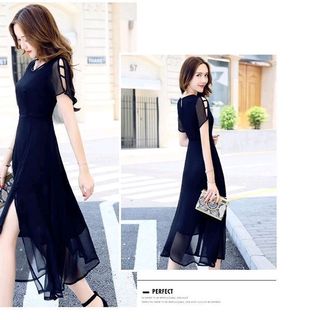 ĐẦM MAXI CỘT EO CỔ CÁCH ĐIỆU