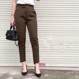Quần baggy công sở cúc lệch