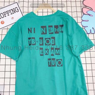 Áo thun form dài Vạt áo lệch bị truất lắm lun