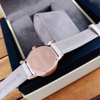 đồng hồ dây da case inox