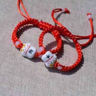 Vòng mèo may mắn dây đan