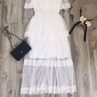ĐẦM XÒE REN BI TRỄ VAI QC