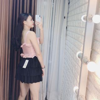 Chân váy dập li 3 tầng