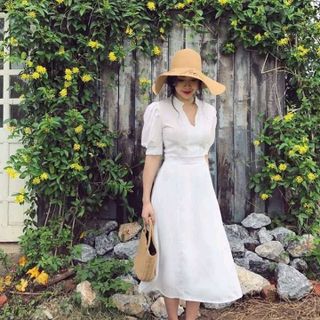 ĐẦM XÒE VINTAGE NHÚN TAY QC giá sỉ