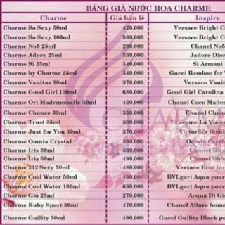 Nước hoa Charme Perfume