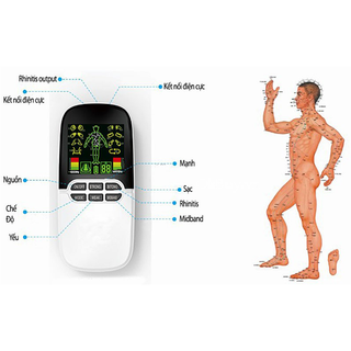 Máy massage xung điện 8 miếng dán đèn hồng ngoại JINGYAO JY-A818