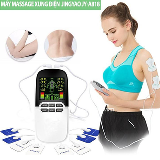 Máy massage xung điện 8 miếng dán đèn hồng ngoại JINGYAO JY-A818