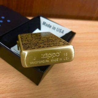 Zippo Đồng Thau Hoa Văn Ý