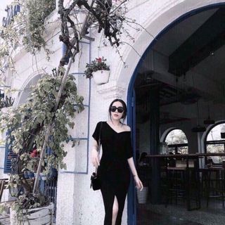 Đầm thun xẻ