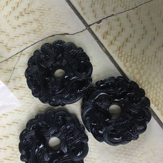 TỲ HƯU HOÁ RỒNG TRÒN ĐÁ OBSIDIANS THIÊN NHIÊN