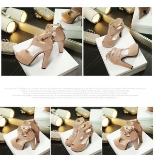 Giày Cao Gót Hở Mũi phong cách Korea