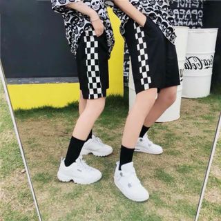 QUẦN SHORT KAKI PHỐI CARO