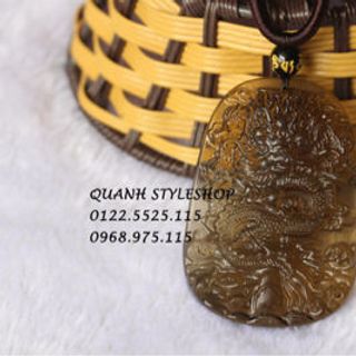 RỒNG ĐÁ ĐEN ĐEO CỔ NAM