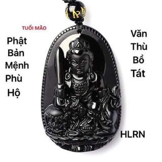 PHẬT BẢN MỆNH ĐEN ĐÁ THIỆT OBSIDIANS