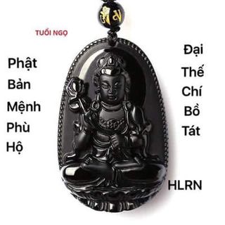 PHẬT BẢN MỆNH ĐEN ĐÁ THIỆT OBSIDIANS