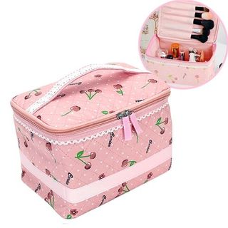 Túi Đựng Mỹ Phẩm Cherry Ren Chống Thấm Có Quai