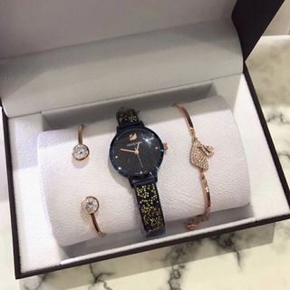 đồng hồ xi đính đá trên dây