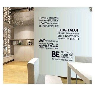 Decal dán tường chữ