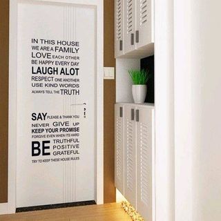 Decal dán tường chữ