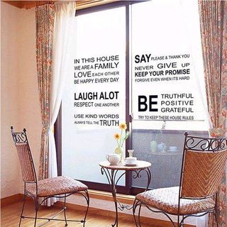 Decal dán tường chữ