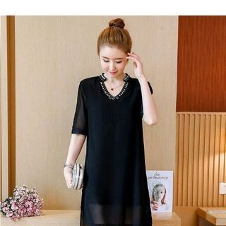 ĐẦM SUÔNG CỔ ĐÍNH PHỤ KIỆN