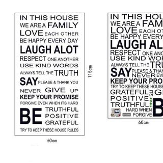 Decal dán tường chữ