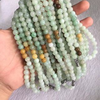 CHUỔI NGỌC ĐEO CỔ 8ly ngọc cẩm thạch thiên nhiên