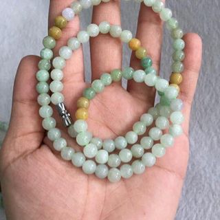 CHUỔI NGỌC ĐEO CỔ 8ly ngọc cẩm thạch thiên nhiên