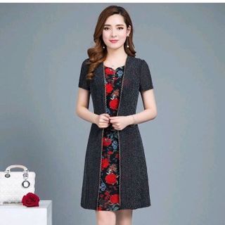 SÉT ĐẦM HOA KÈM ÁO KHOÁC