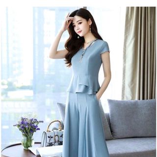 SÉT BỘ QUẦN ỐNG RỘNG ÁO CÁCH ĐIỆU