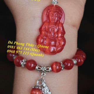 COMBO PHẬT QUAN ÂM VÀ VÒNG TAY ĐÁ MẮT MÈO