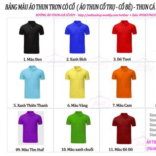 Áo thun nam có cổ giá sỉ