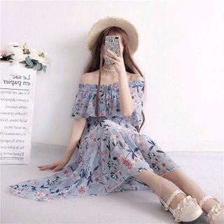 ĐẦM MAXI BÈO NGỰC MẶC 2 KIỂU