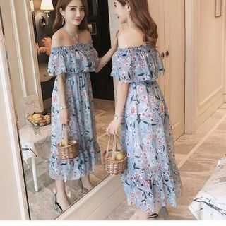 ĐẦM MAXI BÈO NGỰC MẶC 2 KIỂU