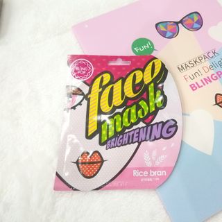 Mặt nạ cám gạo dưỡng trắng da Bling Pop Hàn quốc - Mặt nạ giấy