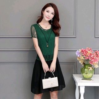 ĐẦM XOÈ REN CHÂN VOAN