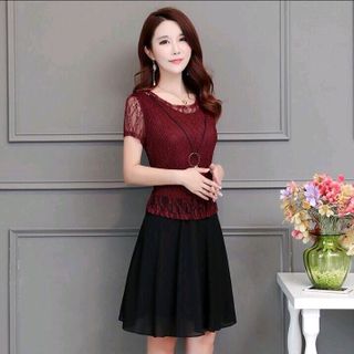 ĐẦM XOÈ REN CHÂN VOAN