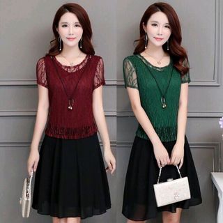 ĐẦM XOÈ REN CHÂN VOAN