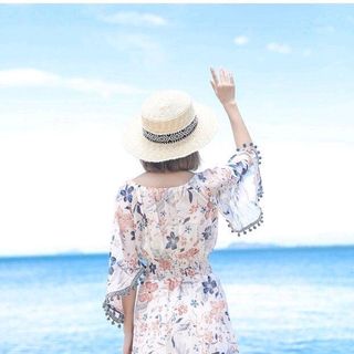 ĐẦM XÒE REN LƯỚI NHÚN EO TAY LOE PHỐI HOA THÊU ĐẦM DÂY