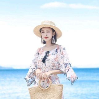 ĐẦM XÒE REN LƯỚI NHÚN EO TAY LOE PHỐI HOA THÊU ĐẦM DÂY