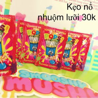 kẹo nổ nhuộm lưỡi
