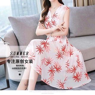 ĐẦM XOÈ CỔ ĐẮP CHÉO