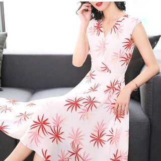 ĐẦM XOÈ CỔ ĐẮP CHÉO