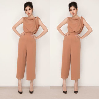 Jum lửng cổ thuyển kèm tag cài áo SJ728