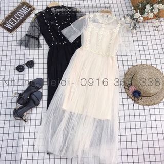 Đầm lưới đính ngọc