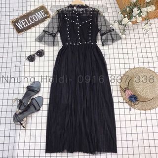 Đầm lưới đính ngọc