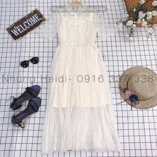 Đầm lưới đính ngọc